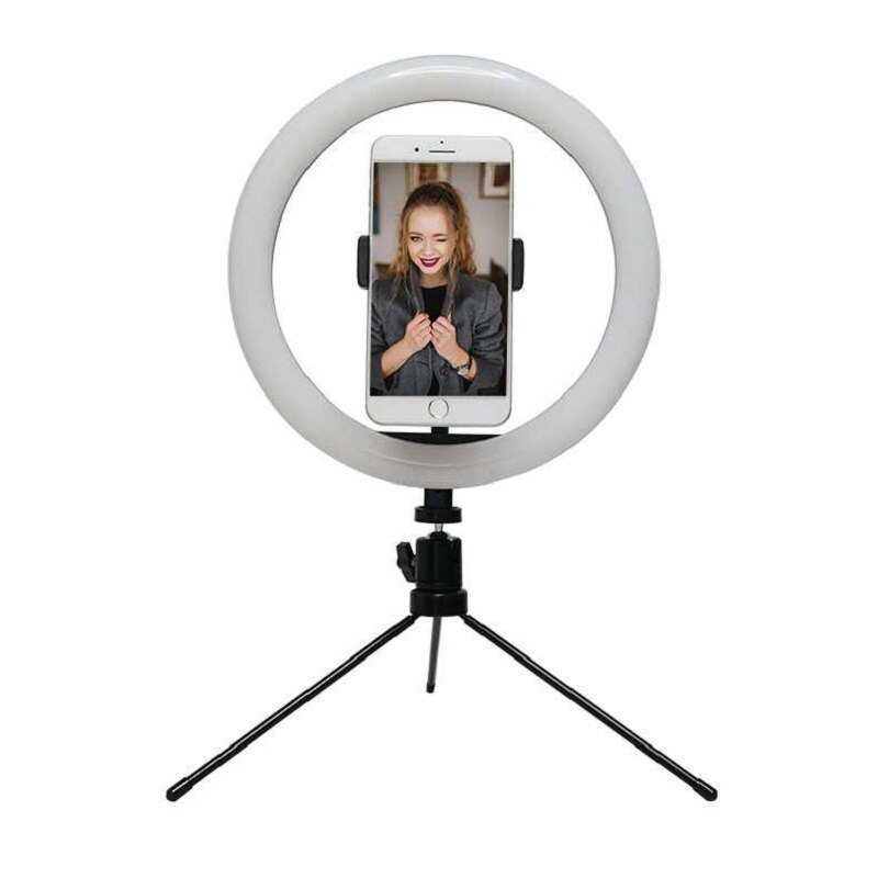 Lampada anello di Luce Video 26 centimetri Dimmable HA CONDOTTO Selfie Anello di Luce Photography Luce Con Il Treppiedi/Microfono Per Il Trucco Video in diretta Youtub: RL-10