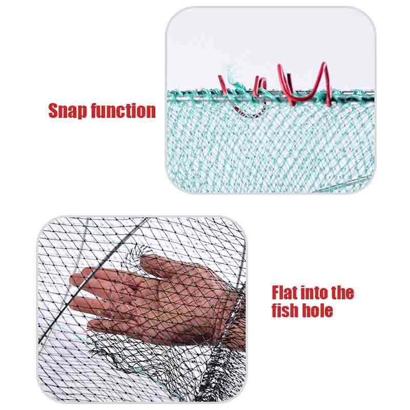 Rete da pesca pieghevole con molla durevole portatile di lunga durata leggero per accessori per reti da pesca pieghevoli da pesca