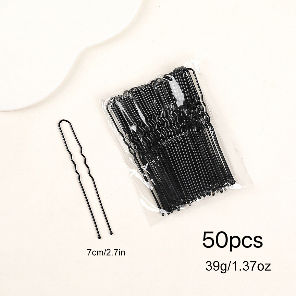 100 pièces épingles à cheveux, 2.2 "noir épingles à cheveux Kit épingles à cheveux pour femmes filles enfants Salon de coiffure maintien sécurisé vague pince à cheveux: Rose