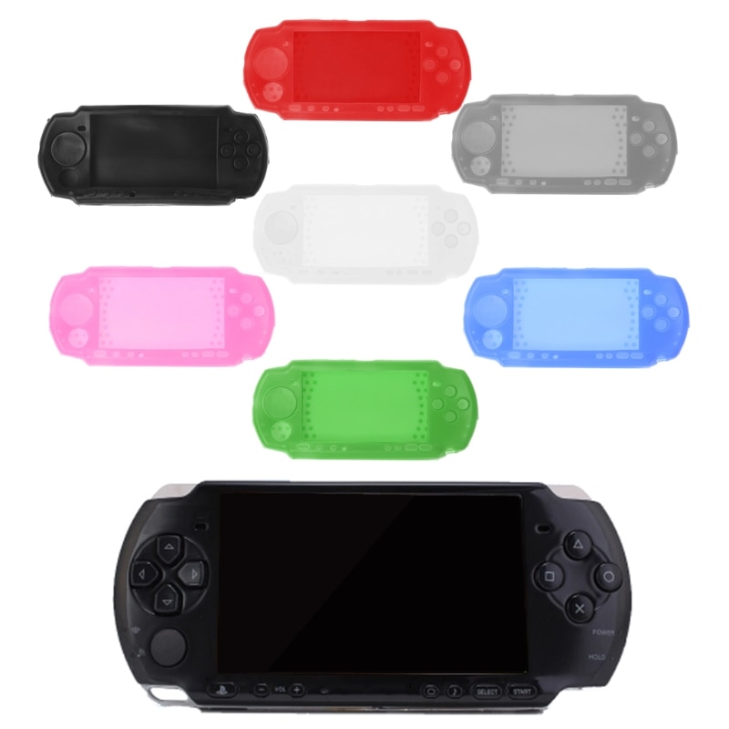 Silicone Macio Capa Protetora Shell para Sony PlayStation Portable PSP 2000 3000 Console Para PSP3000 Corpo Protetor Da Caixa Da Pele