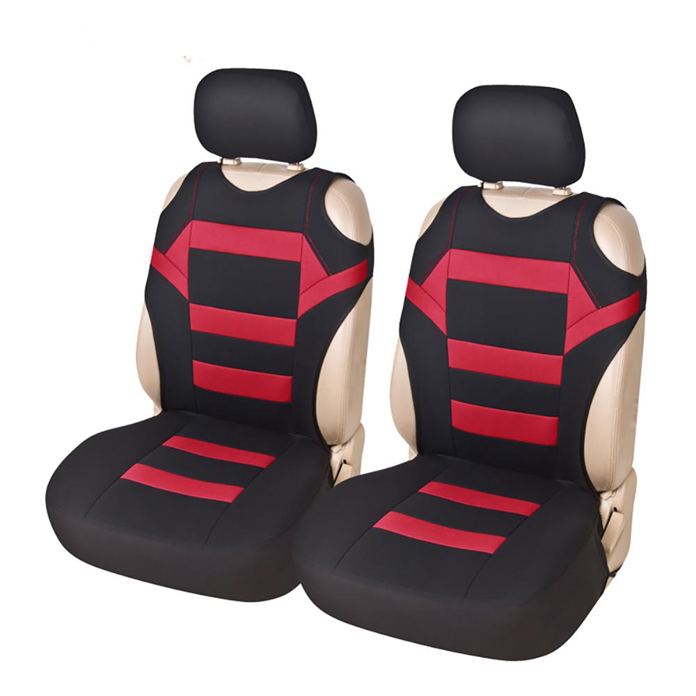 Fundas universales para asiento de coche, accesorios interiores de esponja de malla de Cubiertas de asiento delantero, de camiseta para coche/camión/furgoneta 4 Uds.