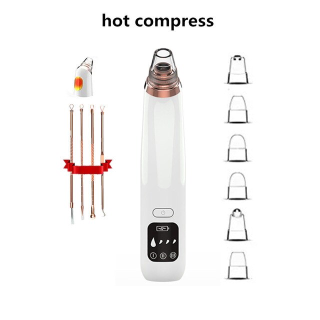 Pore Cleaner Blackhead Remover Vacuum Electric Nose Face Deep Cleansing Skin Care Machine Birthday Beauty Tool: blackhead remover E