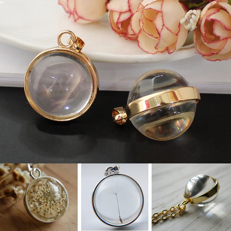 2PCS Medaillon Basis Einstellung Fit Mit 25mm Glas Cabochon Anhänger Diy Schmuck Finden Medaillon Halskette Anhänger
