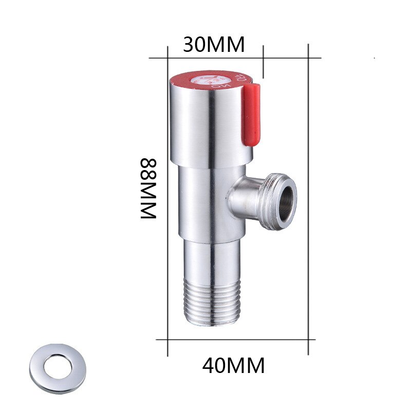 Válvulas de parada de ángulo para el baño, interruptor de apagado G1/2, válvula de parada de agua para el lavabo del inodoro, calentador de agua
