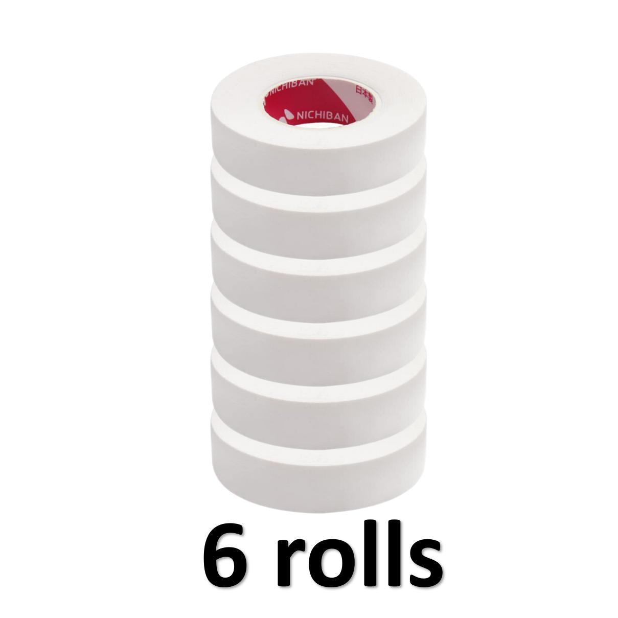 3/6 rollos de cinta aislante japonesa para extensión de pestañas sin pelusa debajo de los ojos almohadillas transpirables cinta no tejida parche de papel para pestañas: Rojo