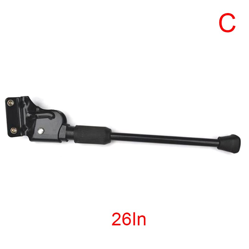 Béquille Latérale Vélo - Support Aluminium Alliage Noir - Double Trou De Fixation
