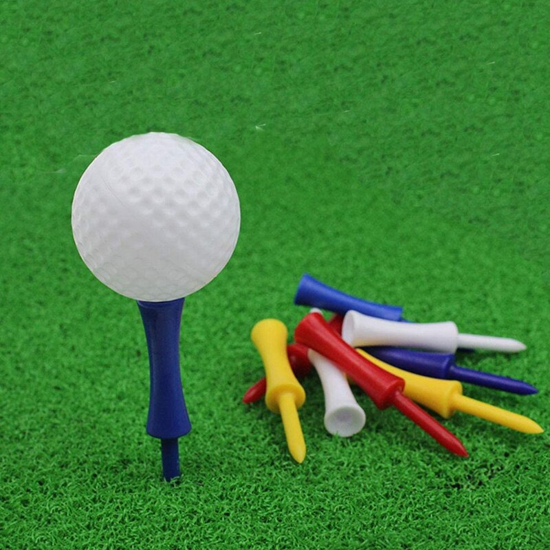 Crestgolf 70mm kestävä muovinen askel alas golf -t -paidat värikäs linna -t -paidat, rajoitetut golf -paidat, korkeuden säätö -muoviset t -paidat 50/ kpl
