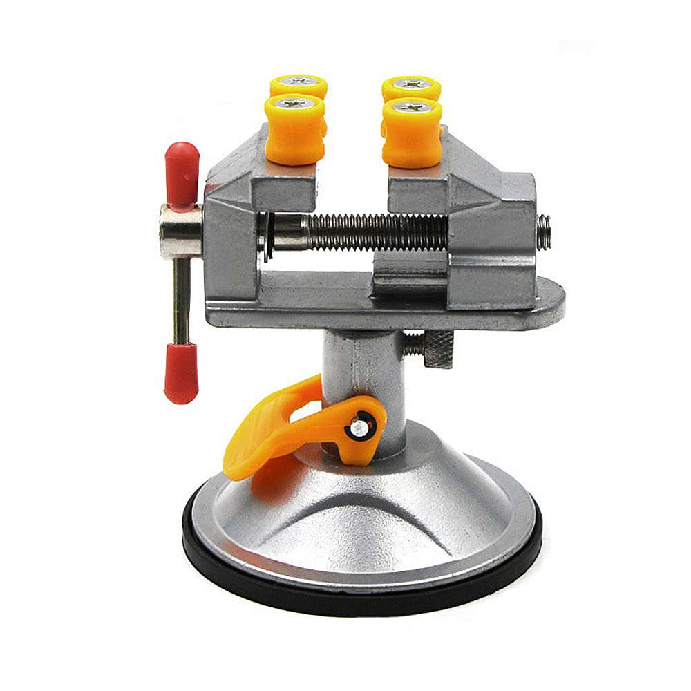 1 Set Mini Bench Table 360 Degree Rotatable Small Vise Vice With Suction Craft Watches Jewelry Repair Hand Tool