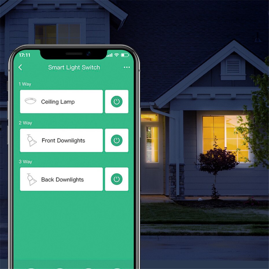 BroadLink TC3 WiFi Touch Switch US 1 2 3 Gang Wall Light Switch Smart Remote Control No Neutral Required Alexa Google Home Voice