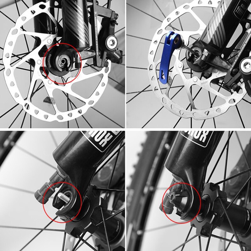 ¿2 uds? Rueda de bicicleta de montaña buje kebab perno de liberación rápida brazo del eje kit de bicicleta de montaña de carretera herramienta de reparación de bicicletas de repuesto duradero