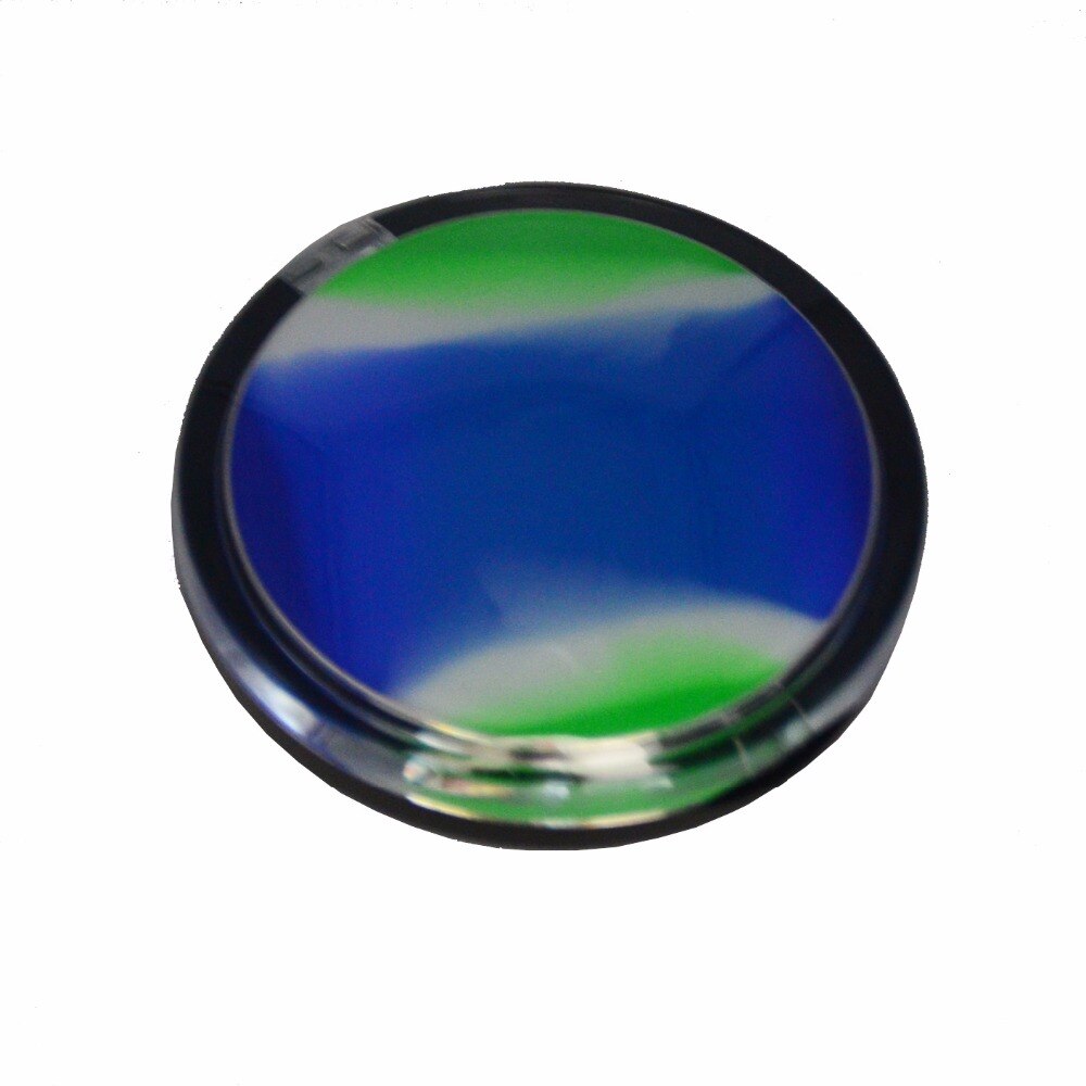 10pz 6ML Bho silicone liscio contenitore concentrato di olio antiaderente tamponare WaxJar con custodia in acrilico in portafoglio dimensioni tasca