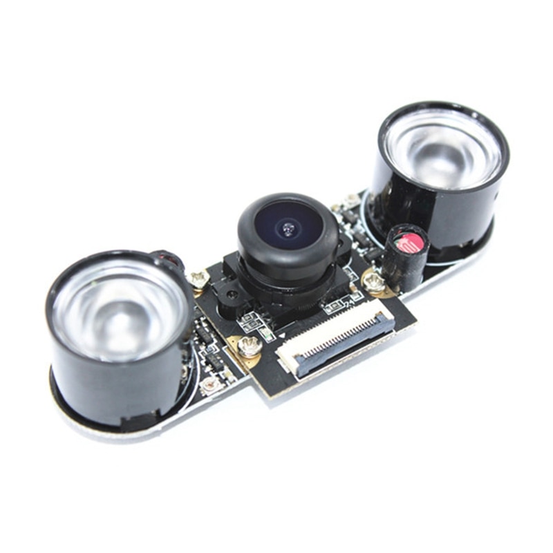 Ams-Mini Fisheye Camera 2MP GC2035 Chip Voor Oranje Pi Pc/Plus/One/Pc Plus/plus 2/Plus 2E/Pc 2 Met 2 Led Zaklamp