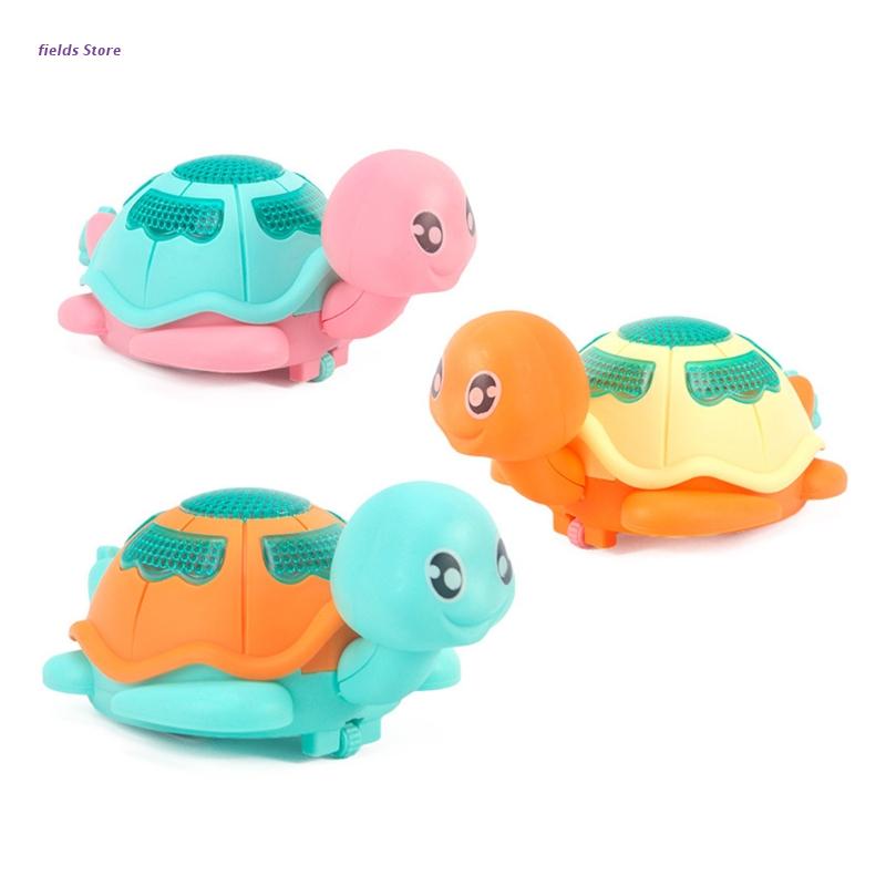 Zwembad Float Bad Speelgoed Wind-Up Clockwork Pull String Moving Schildpad Led Light Up Bad Dier Speelgoed Voor Jongens meisjes Willekeurige XX9E