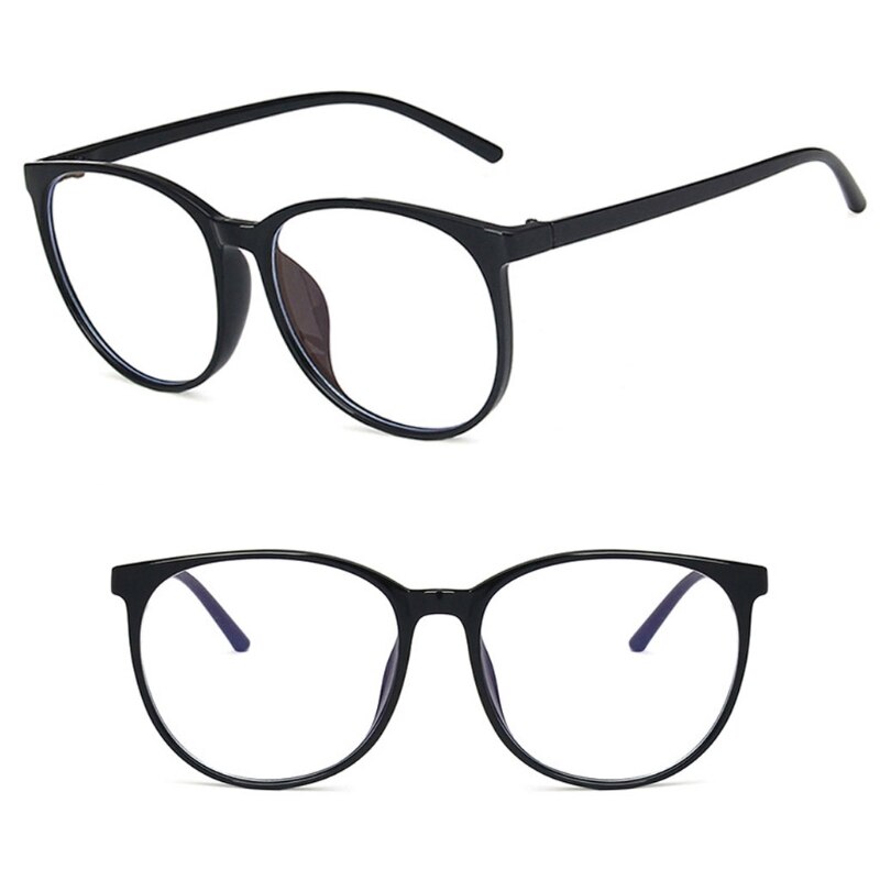 Gafas con filtro de bloqueo de montura para hombre y mujer, anteojos redondos con marco superligero, Anti luz azul, para ordenador