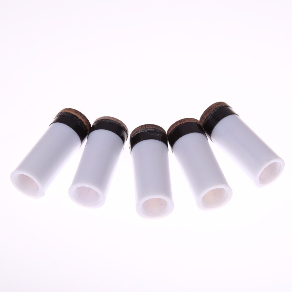 Biljard reservedeler 13mm 5x pool cue stick ferrules og 5 skruer på tips for snooker