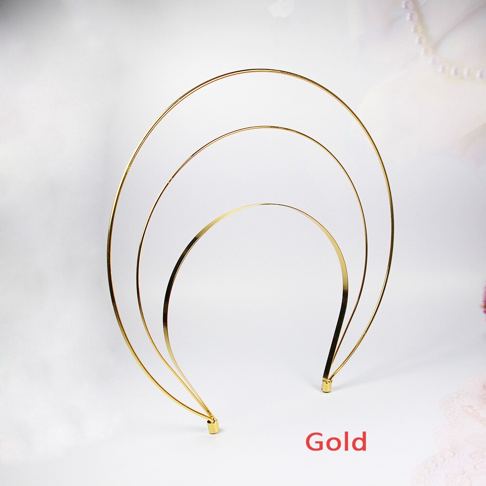 AINAMEISI Unique mariée diadème couronnes multi-couche en métal bandeaux pour les femmes or Rose mariage cheveux bijoux accessoires: Gold