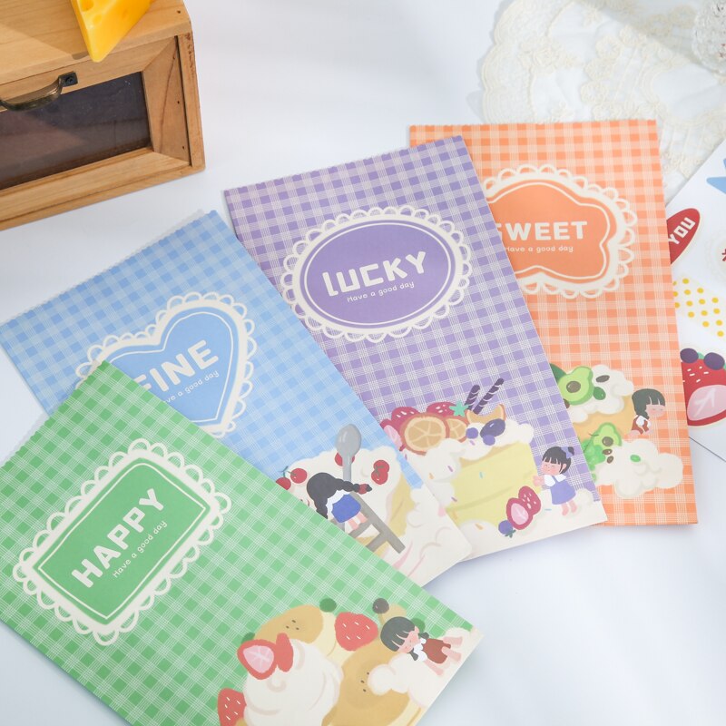 4pcs/pack 27cm bag paper bag kraft paper letter storage bag birthday wedding party packaging bag