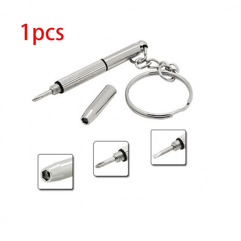 Mini Schraubendreher Set 3-in-1 Mini-Schraubendreher – Für Brille, Handy, Uhr, 1,7 Mm Schlitz & Kreuz, 2,6 Mm Sechskant