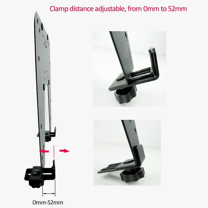 D-MOUNT LP80 27" 20" steel monitor extension laptop holder notebook clamp support adaptors for 75x75 100x100 200x200 200x100