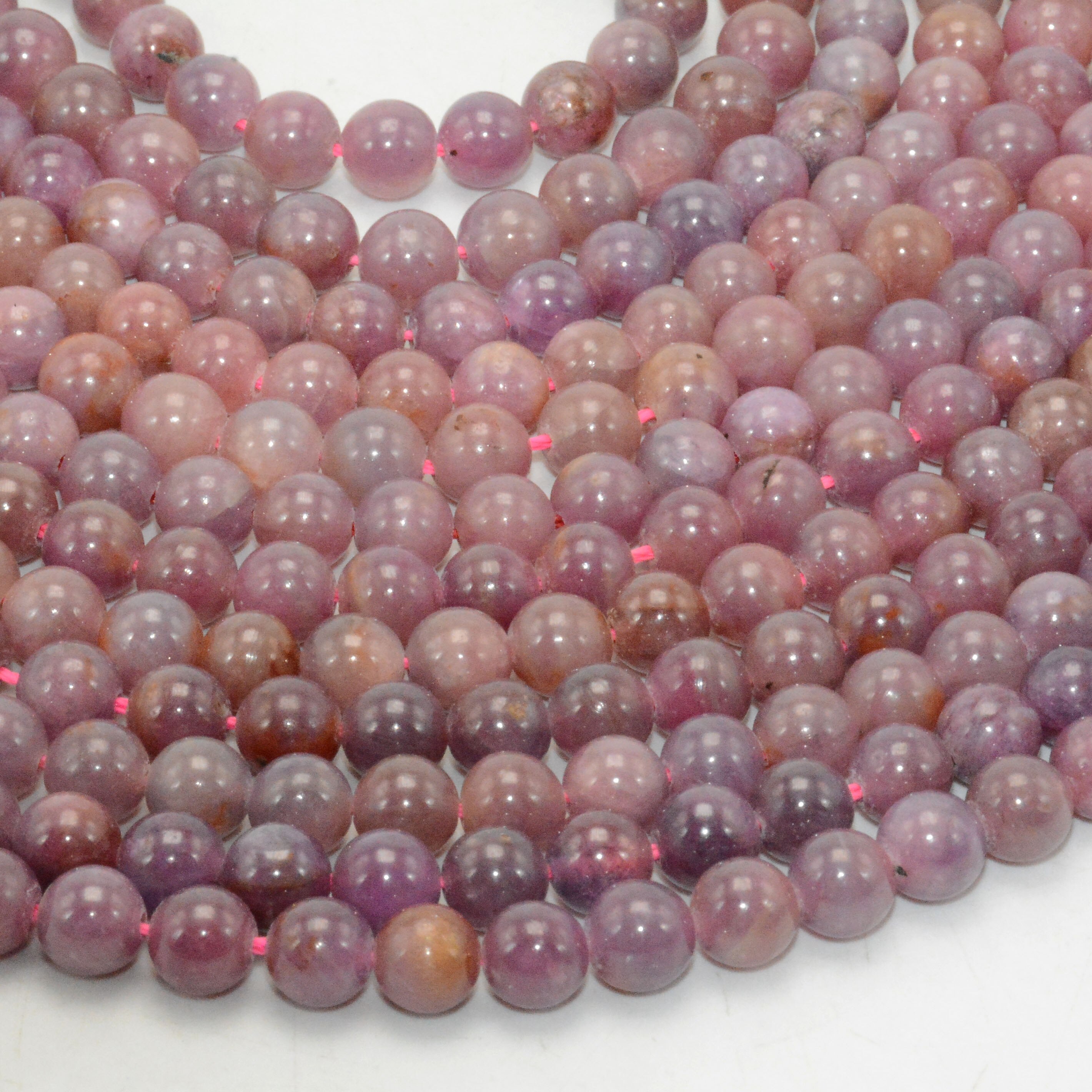 Natural Precious Stone Ruby Loose Round Beads 6.5mm-6.8mm