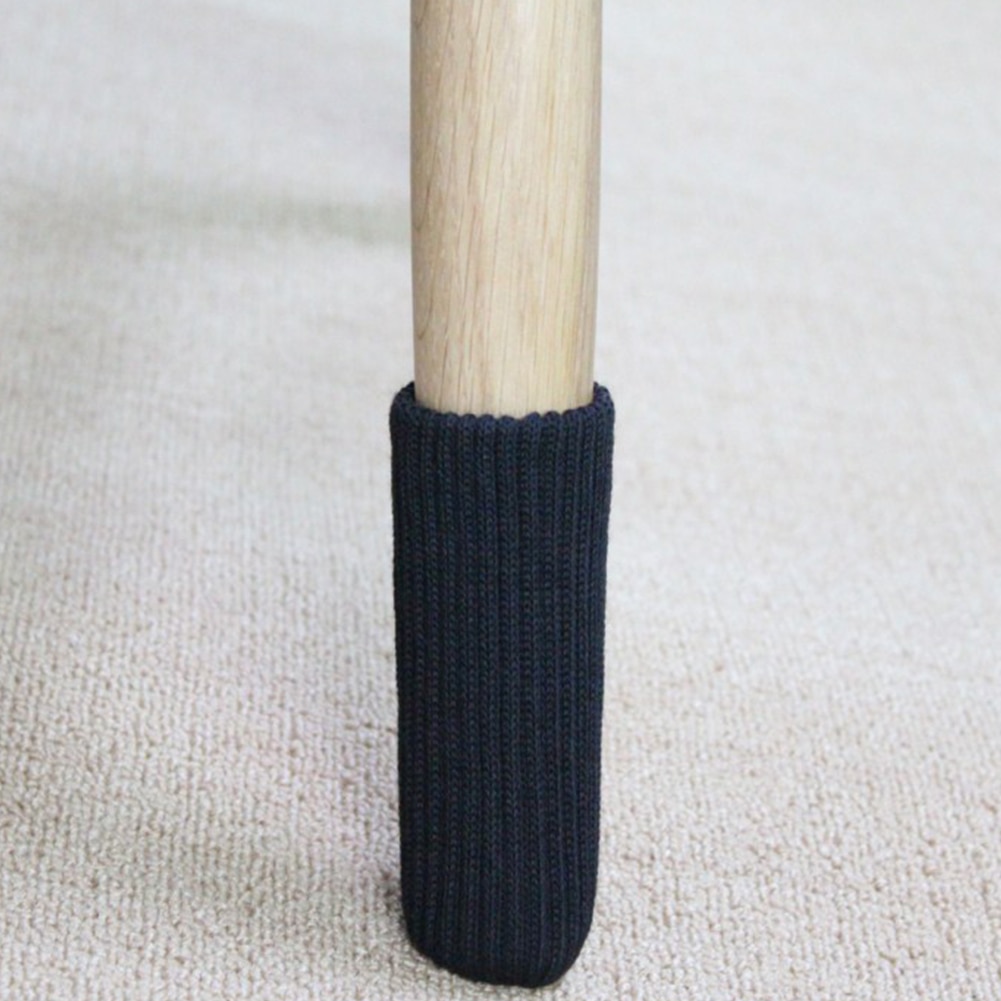 4 Pcs Bescherming Vloer Stoel Been Sokken Dikker Breien Meubels Voeten Mouw Tafel Anti-slip Cover Protector