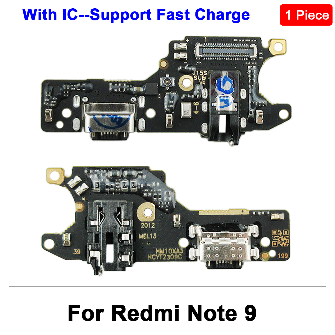 Usb Opladen Dock Poort Connector Flex Kabel Voor Xiaomi Redmi Note 10 Pro 10S 11 11S 12 7 8 8T 9 9S Pro 4G 5G Microfoon: Oranje