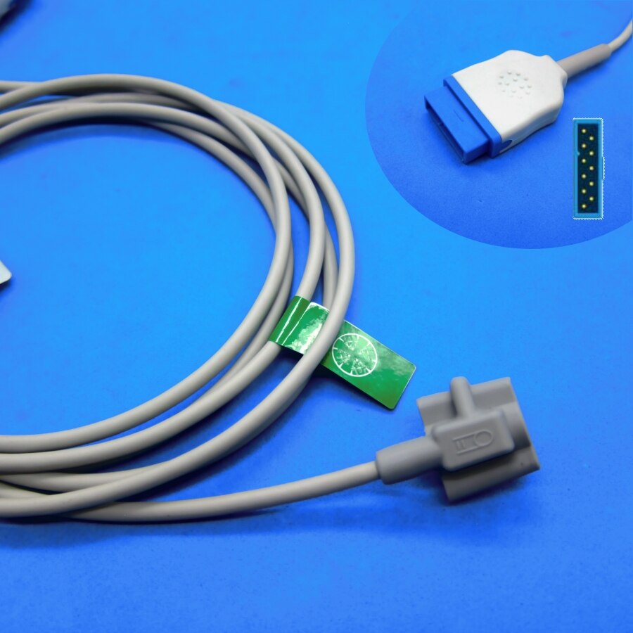 Long cable AWT adult finger clip spo2 sensor for GE dash2500 dash1800 nellcor oximax patient monitor: Neonate silicone