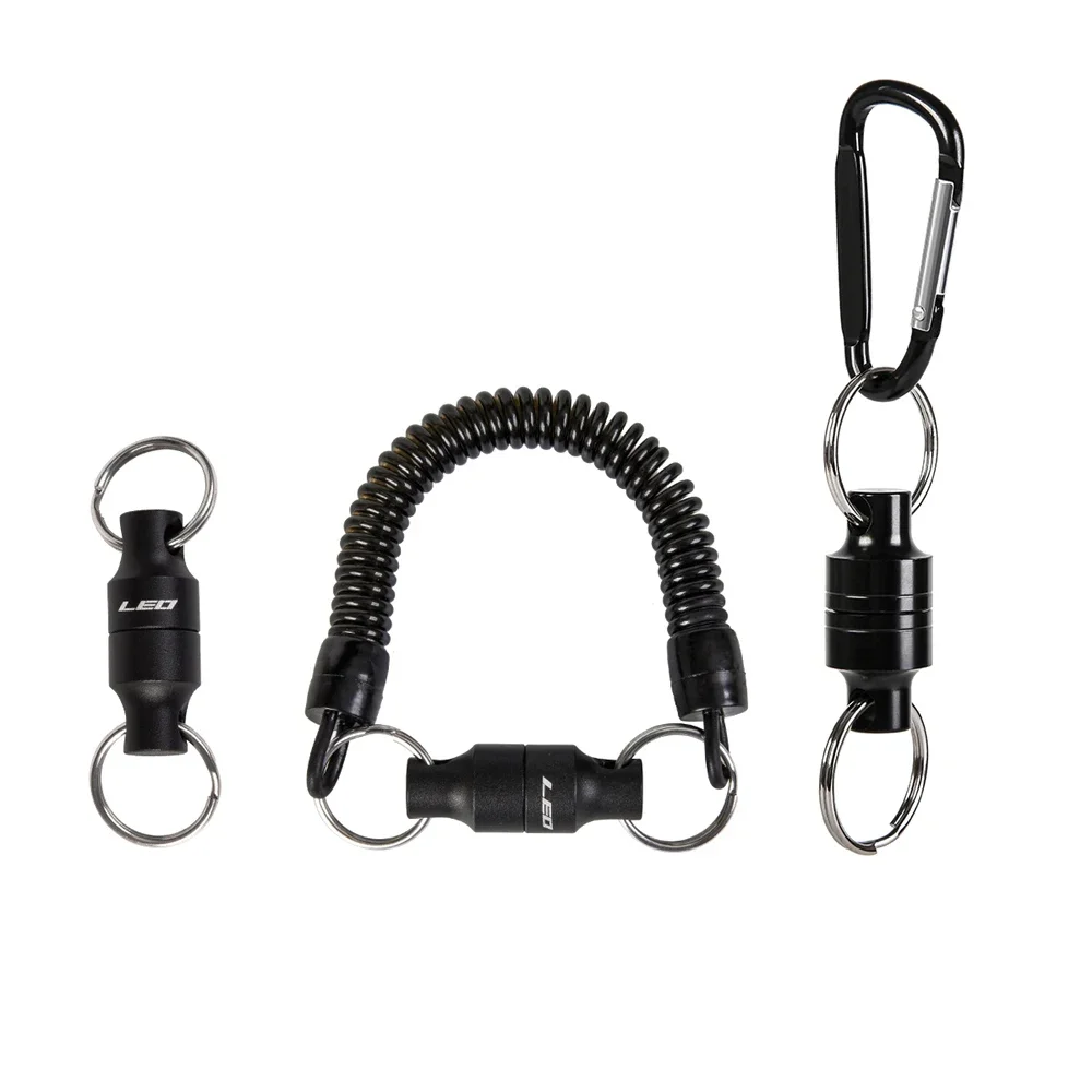 Fly Fishing Magnetic Net Release Holder with Hanging Buckle Magnet Net Gear Fishing Tool Fishing Tackle Fish Grip Retention Rope