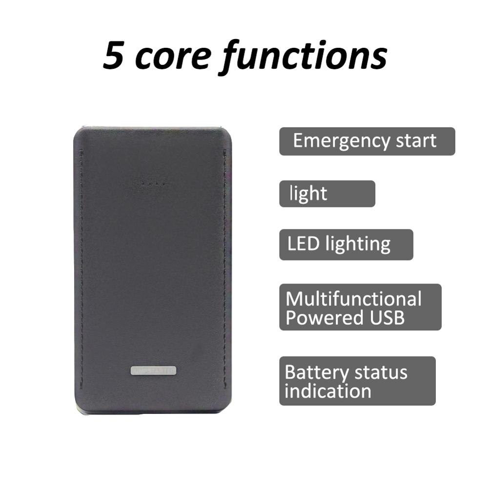 12V Motor Acculader Booster Auto Batterij Starter Charger Draagbare Mini Slim 8000Mah Auto Jump Starter Power Bank