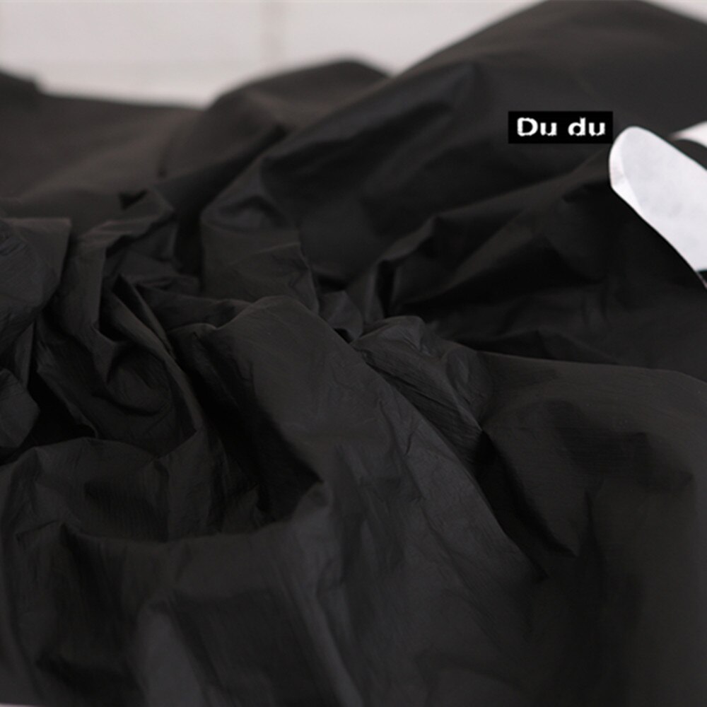 50*142Cm Kleur Collection Ademhaling Papier Kleding Wassen Stof Inelastisch Waterdichte Stof Diy: Fog black