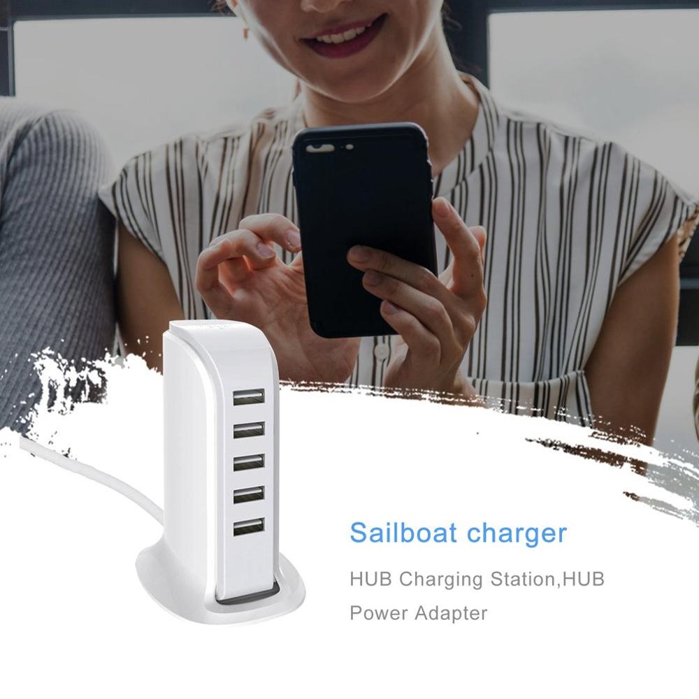 5 Port Usb Charger 4A Multi-Poort Plug Voor Hub Laadstation Power Adapter Universele Mobiele Telefoon Desktop Muur thuis