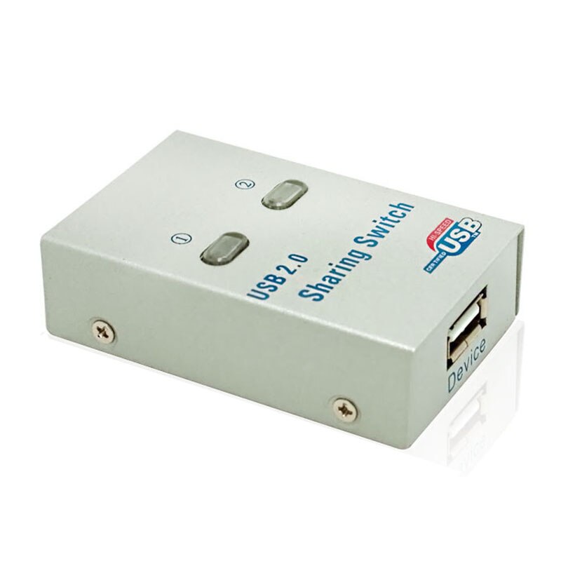 PC Computer USB 2.0 Auto / Manual Sharing Switch Hub 2 Port Adapter for Printer Scanner Plotter sharing adapter