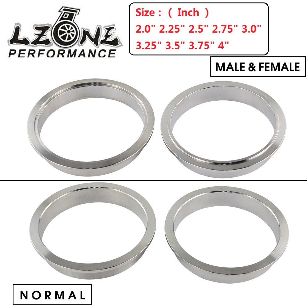 2.0 " 2.25 " 2.5 " 2.75 " 3.0 " 3.25 " 3.5 " 3.75 " 4 "rustfrit stål 304 v- bånds flange hunnhane eller normal til udstødning