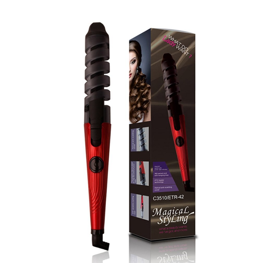 Automatic Hair Curler Fast Ceramic Curling Iron Brush Hair Straightener Instant Heating Up Hair Care Styling Tool