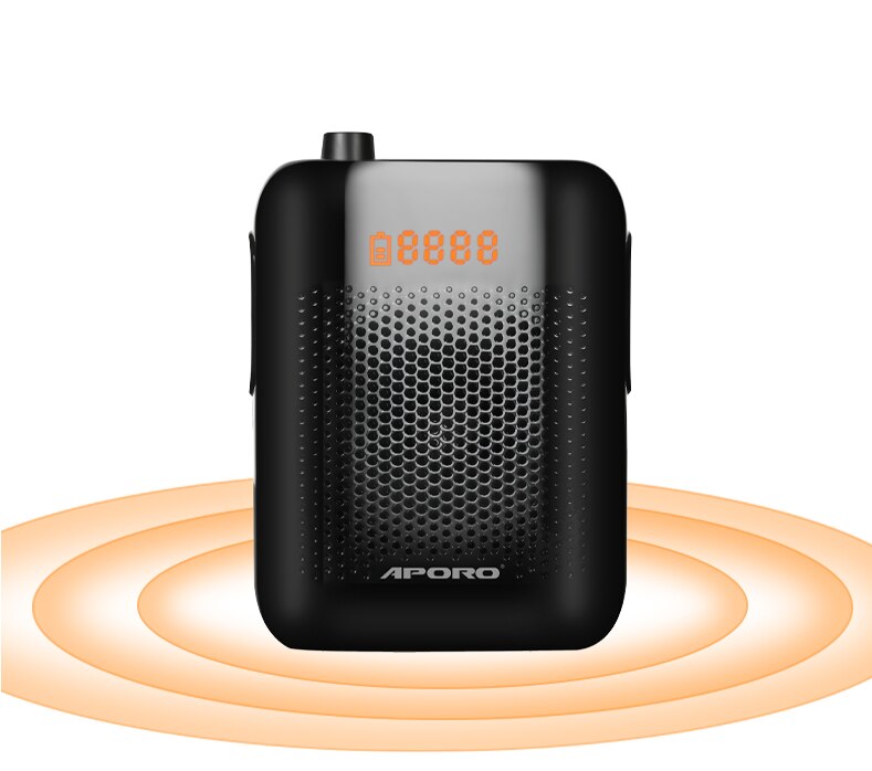 20w amplificador de voz portátil mini som amplificando t30 música jogando com fio microfone fone de ouvido e cós 2000mah bateria