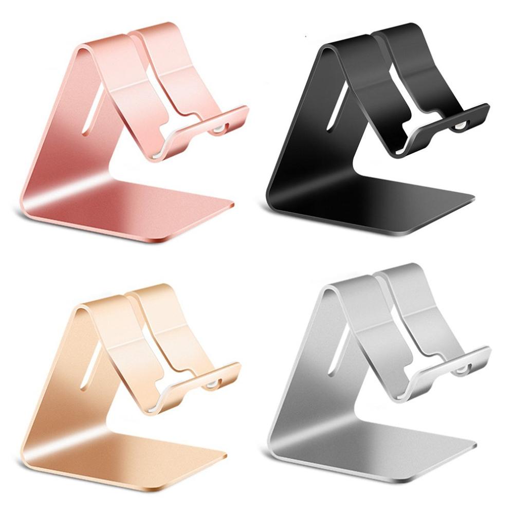 Suporte universal do telefone celular da liga de alumínio para o suporte do desktop do telefone do telefone para o ipad samsung iphone xiaomi suporte do telefone móvel