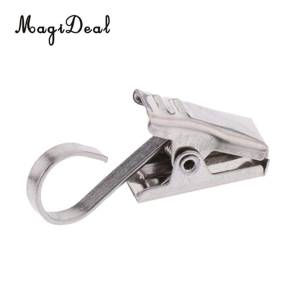 10Pcs Heavy Duty Curtain Clips with Hook Spring Clamps Hanging Clips Drapes Carrier Ring