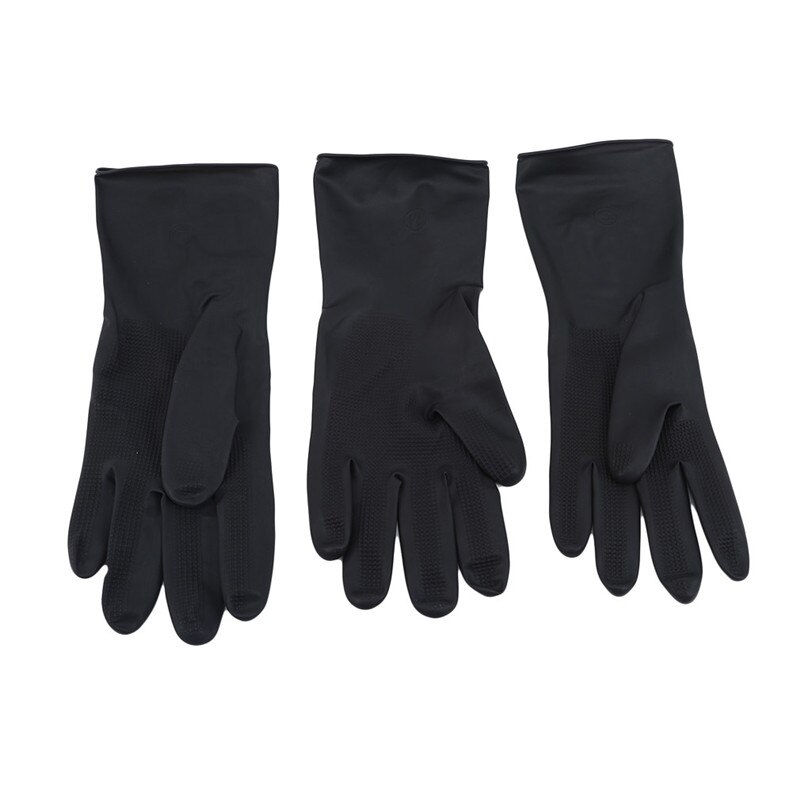 Guantes antideslizantes de peluquería para salones de belleza, guantes de goma gruesos para el cabello, guantes teñidos para el cabello, herramientas de duradero para cuidado del cabello 1 par