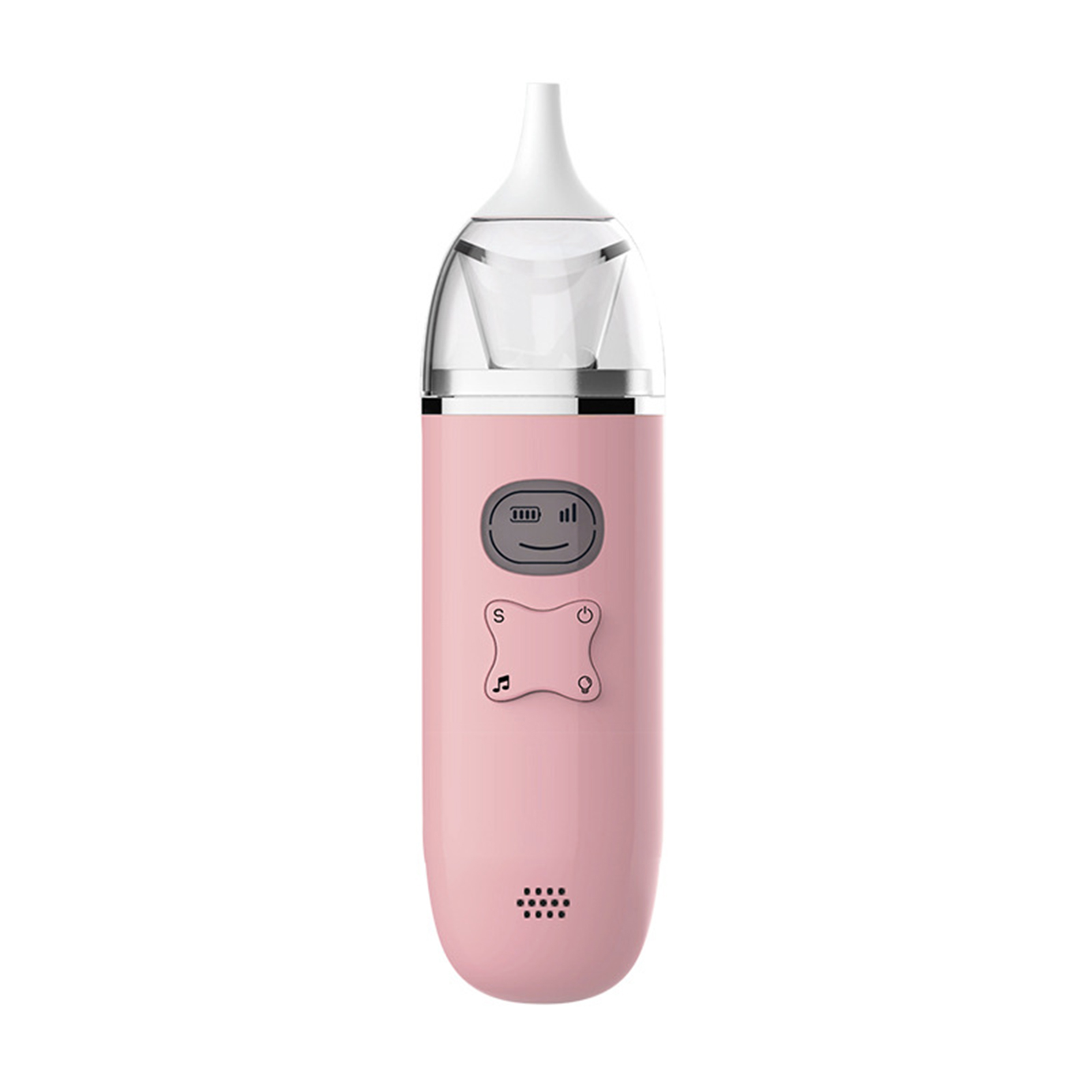 Aspiratore nasale per bambini aspiratore nasale elettrico con 2 punte in Silicone 3 livelli di aspirazione ventosa automatica per neonati: 4 non rechargeable