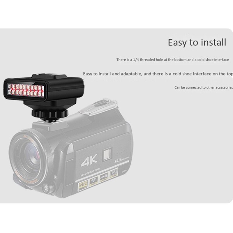 LN-3 Infrared Photography Light IR LED Fill Light All-Black Environment 20 Meters Night Vision Camera Distance