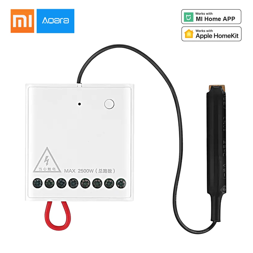 Xiaomi Aqara LLKZMK11LM módulo de Control bidireccional controlador de relé inalámbrico 2 canales de trabajo para la aplicación Mijia y el módulo de Control de Kit de Inicio