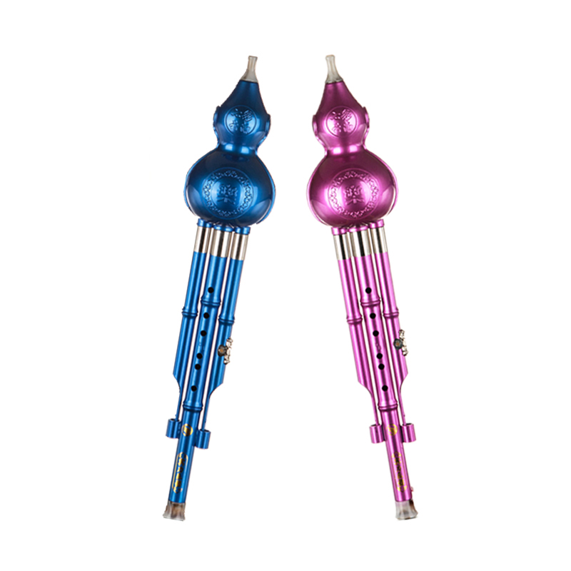 C/bB Key Colorful Cucurbit Flute Wind Instrument Bottle Gourd Silk Musical Instrument for Beginners and Professionals
