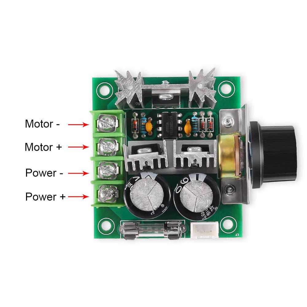 Dc 12-40v 12v-40v 10a pwm motorhastighedsreguleringskontakt controller volt regulator lysdæmper