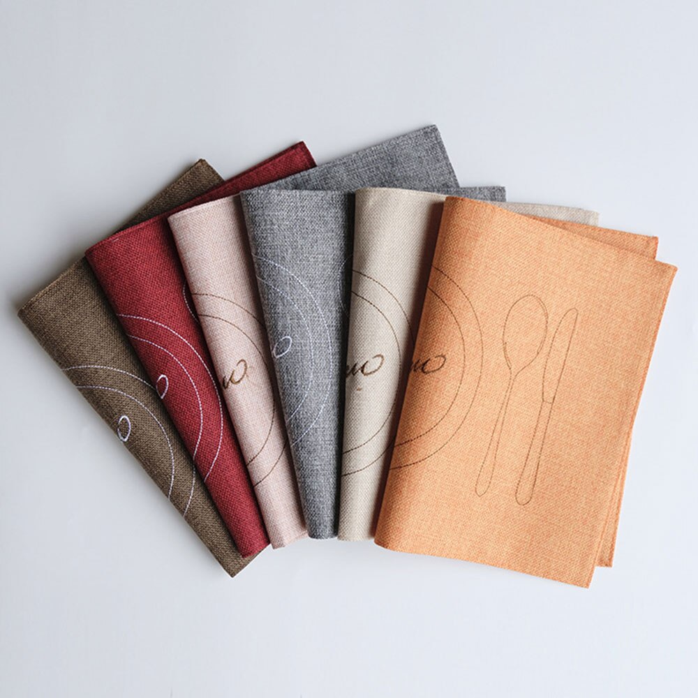 Katoen Linnen Effen Kleur Party Tafelkleed Diner Servet Restaurant Home Decor Servetten Bruiloft Linnen Stof Servetten