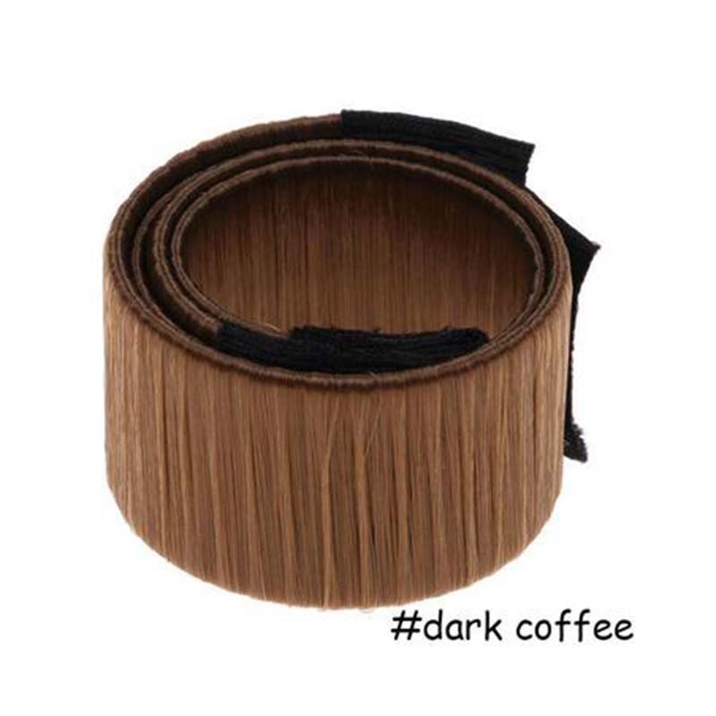 Mooie Mode Meisjes Kinderen Franse Vlecht Haar Tools Styling Eenvoudige DIY Donuts Magic Bun Maker Koreaanse Kids Haar Accessoires: Dack Coffee