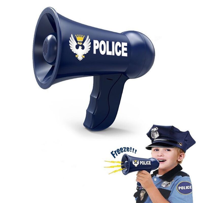 Megafoon Voor Kids Pretend Politie Props Voor Kids Kinderen Politie Sirene Speelgoed Voice Changer Politieman Speelgoed