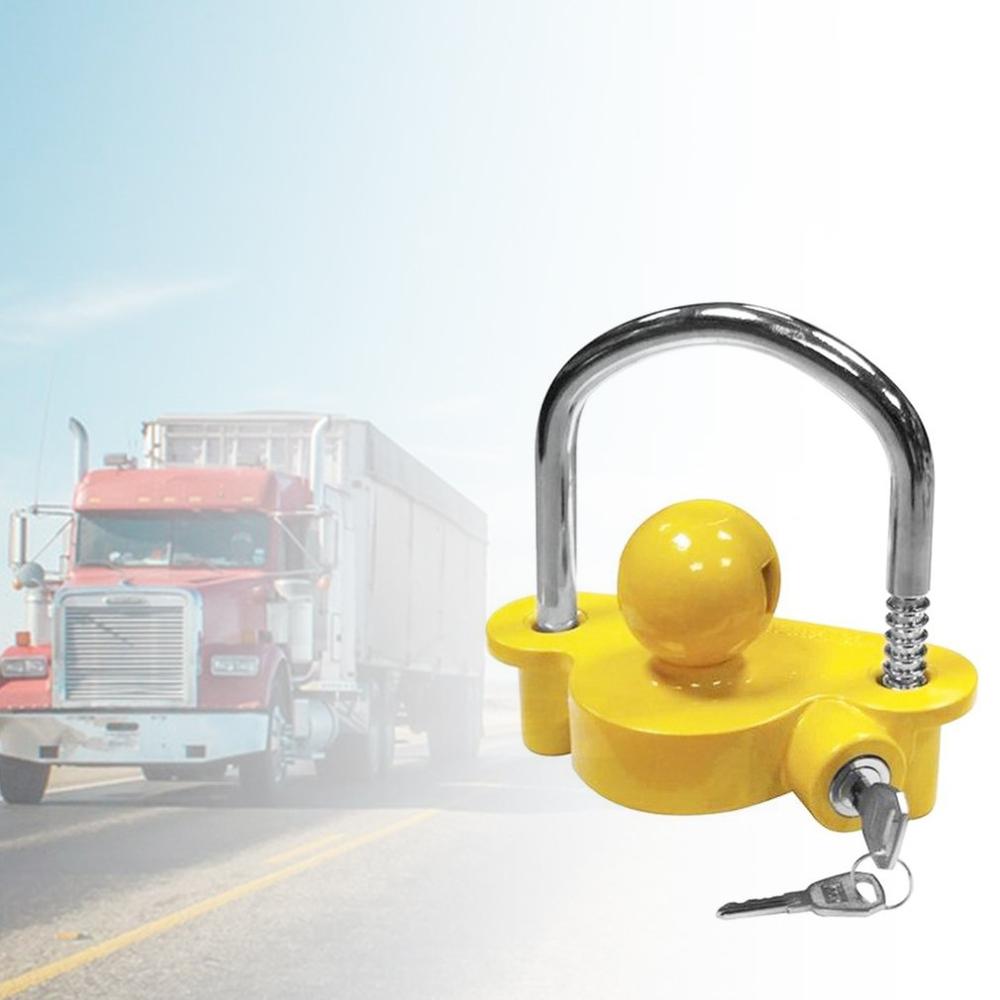 Universal Anti-Theft Lock Hitch Coupling Lock Trailer Parts Tow Ball Caravan Camping Anti Theft Trailer Accessories