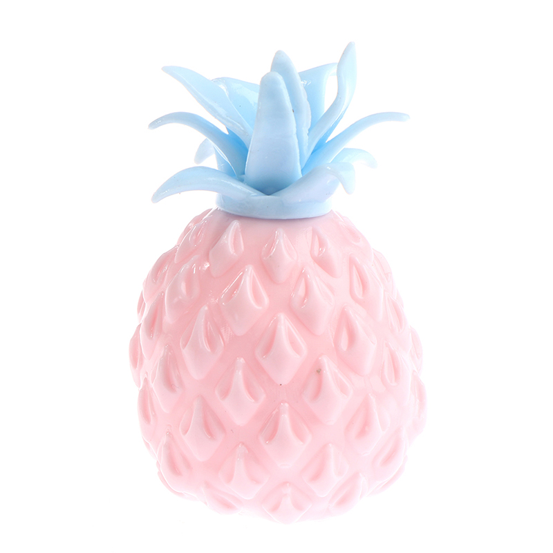 Rolig mjuk ananas anti-stress boll leksak för barn, vuxen fidget squishy antistress kreativitet sensorisk leksak: Rosa