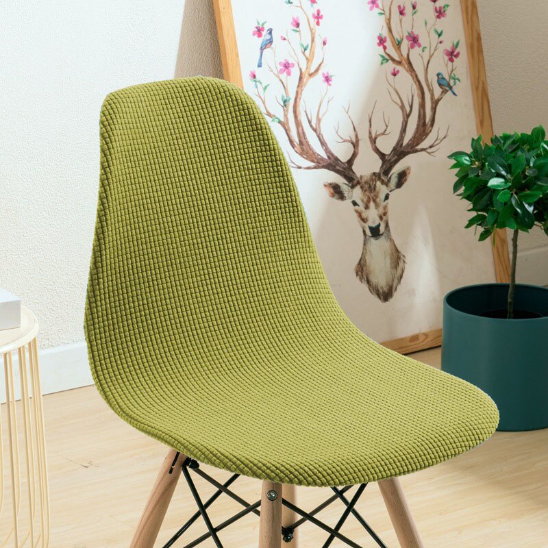 Housse de siège pour chaise Eames, lavable, amovible, sans accoudoirs, pour Banquet, maison, hôtel, 1 pièce: YELLOW