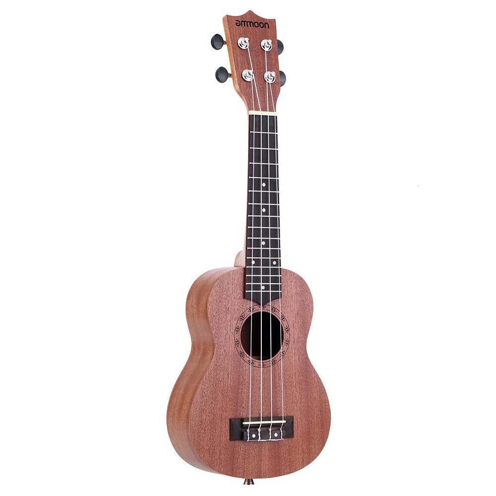 Ammoon 21 "Ukulele Sapele Akoestische Ukelele Mini Hawaii Gitaar 15 Fret 4 Strings Ukulele Gitaar Musical String Instrument: Default Title